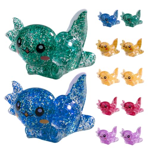 TOBBOMEY 24 Stück Teiliges Mini Axolotl Harzfiguren Set Bunte Handbemalte Resin Tiercharms für DIY Garten Landschaft Dekoration Kreative Bastelprojekte für Hobby und DIY Liebhaber TOBBOMEY 24 Stück Teiliges Mini Axolotl Harzfiguren Set Bunte Handbemalte Resin Tiercharms für DIY Garten Landschaft Dekoration Kreative Bastelprojekte für Hobby und DIY Liebhaber von TOBBOMEY