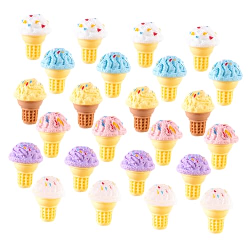 TOBBOMEY 24 Stück Teiliges Miniatur Eiscreme Modell aus Widerstandsfähigem Resin Realistisch Bemalt Langlebig und Farbecht als Puppenhaus Zubehör und DIY Dekoration TOBBOMEY 24 Stück Teiliges Miniatur Eiscreme Modell aus Widerstandsfähigem Resin Realistisch Bemalt Langlebig und Farbecht als Puppenhaus Zubehör und DIY Dekoration von TOBBOMEY