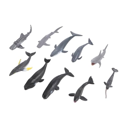 TOBBOMEY 24 Stück Teiliges Realistische Simulation Tiefsee Tierfiguren aus Umweltfreundlichem Kunststoff Mini Meeresmodell für Dekoration und Lernspielzeug von TOBBOMEY