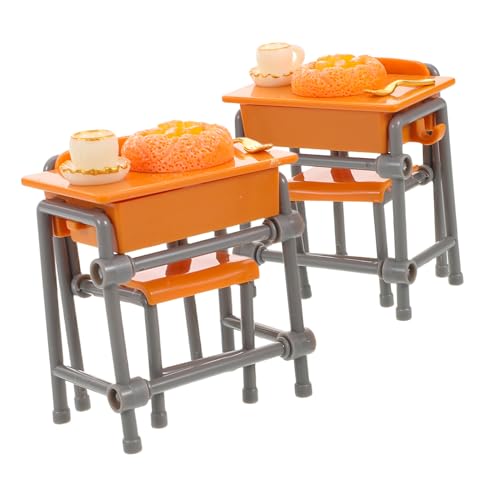 TOBBOMEY 2Sätze Kleines Schreibtischmodell Set Teiliges Tischdekor mit Stuhl und Zubehör Puppenhaus Dekoration und Kreatives Fördert Rollenspiel und Fantasie TOBBOMEY 2Sätze Kleines Schreibtischmodell Set Teiliges Tischdekor mit Stuhl und Zubehör Puppenhaus Dekoration und Kreatives Fördert Rollenspiel und Fantasie von TOBBOMEY