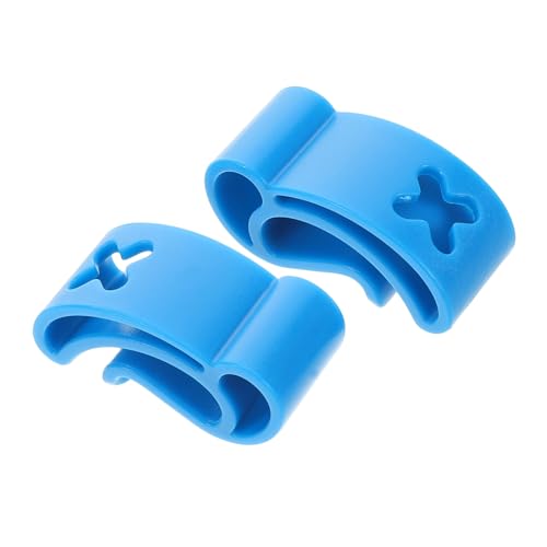 TOBBOMEY 2St -Clip Scheibenständer Fliegende Scheibe Anzeigesensor Ultraviolettsensor Samtband Outdoor Spiele Sport zubehör Aufbewahrung von Flugscheiben Flugscheibenhalter Abs Blue von TOBBOMEY