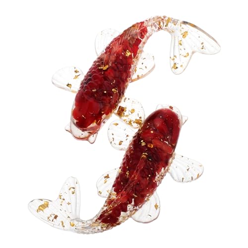 TOBBOMEY 2St Kristallverzierungen Cartoon-Dip-Stift Mini-Modelle Mädchen Tiere kleine Tiere Mini-Dekoration deko für Wohnzimmer kristall deko Glasfische Mini-Koi-Fische Harz-Leim rot TOBBOMEY 2St Kristallverzierungen Cartoon-Dip-Stift Mini-Modelle Mädchen Tiere kleine Tiere Mini-Dekoration deko für Wohnzimmer kristall deko Glasfische Mini-Koi-Fische Harz-Leim rot von TOBBOMEY