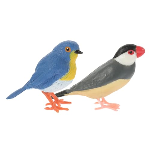 TOBBOMEY 2St Vogelhaus Gartenteich Katzengartendekorationen im Freien Tiere gefälschter Vogel weihachtsgeschenk weichnachtsgeschke raumdeko Vogel Figur Szene-Vogel- -Accessoire Plastik von TOBBOMEY