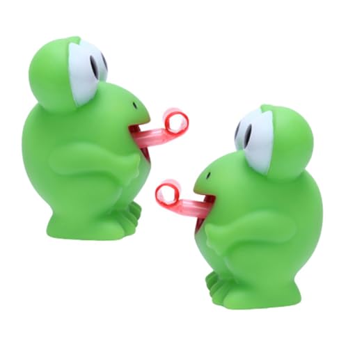 TOBBOMEY 2Stücke Quetschspielzeug Frosch Lustiges Cartoon Tierspielzeug für für Partytüten Büro Schule Farbenfrohes Design Entspannendes Spielerlebnis von TOBBOMEY