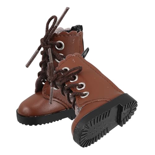 TOBBOMEY 2st Bjd Puppenschuhe Auto Zubehör Miniaturpuppen Für Haustiere Ersatzspielzeug Für Katzen Katzenspielzeug Puppenhaus Vortäuschen Skulptur-Statue Kugelpuppen Stoff Brown von TOBBOMEY