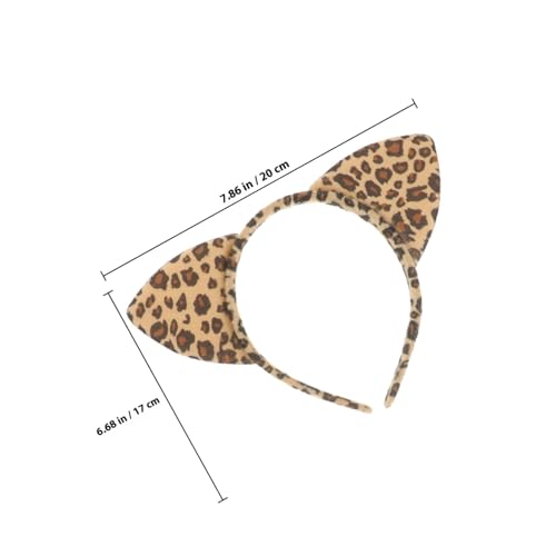 TOBBOMEY 3 Sätze Katzenohren Stirnband Set Teilig Gelb Leopard Cartoon Kostüm Zubehör für Mädchen Cosplay Halloween Party Tierkostüm Haarschmuck mit Passendem und Halsband TOBBOMEY 3 Sätze Katzenohren Stirnband Set Teilig Gelb Leopard Cartoon Kostüm Zubehör für Mädchen Cosplay Halloween Party Tierkostüm Haarschmuck mit Passendem und Halsband von TOBBOMEY