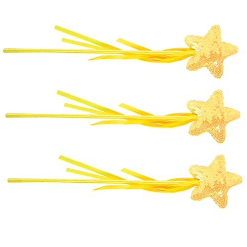 TOBBOMEY 3 Stück Feen Cosplay Zauberstab, Kinderspielzeug, Sternförmige Feenstäbe, Neuartiger Feenstab, Kinder Feenstäbe, Spielzeug, Band Design, Feenmädchen Kostüm, Feenstab Für Kinder TOBBOMEY 3 Stück Feen Cosplay Zauberstab, Kinderspielzeug, Sternförmige Feenstäbe, Neuartiger Feenstab, Kinder Feenstäbe, Spielzeug, Band Design, Feenmädchen Kostüm, Feenstab Für Kinder von TOBBOMEY