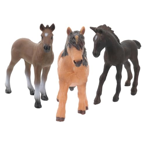 TOBBOMEY 3 Stück Handbemalte Pferdemodelle Teiliges Realistische Tierfiguren Leichte Langlebige Kunststoffspielzeuge Pädagogisch für Desktop Dekoration und Kognitives Lernspielzeug TOBBOMEY 3 Stück Handbemalte Pferdemodelle Teiliges Realistische Tierfiguren Leichte Langlebige Kunststoffspielzeuge Pädagogisch für Desktop Dekoration und Kognitives Lernspielzeug von TOBBOMEY