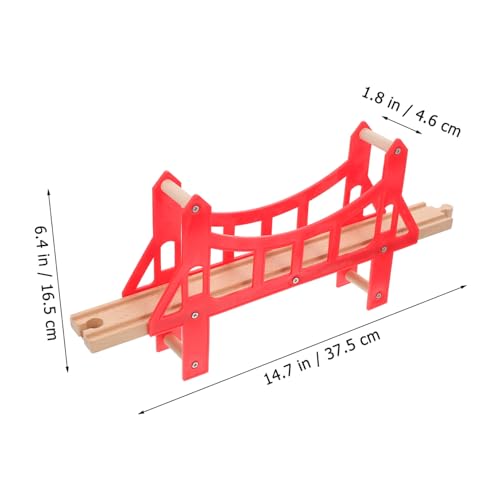 TOBBOMEY 3 Stück Holz Eisenbahnbrücke Teiliges Zugschienen Erweiterung Zubehör Sicher Langlebig Fördert Hand Auge Koordination und Kreatives für Kleinkinder TOBBOMEY 3 Stück Holz Eisenbahnbrücke Teiliges Zugschienen Erweiterung Zubehör Sicher Langlebig Fördert Hand Auge Koordination und Kreatives für Kleinkinder von TOBBOMEY