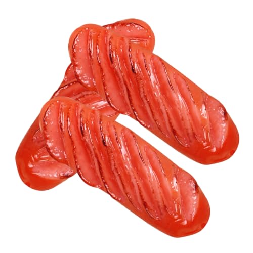 TOBBOMEY 3 Stück Simulierte Wurst, Faux Hot Dog Ornament, Lebensmittel Requisite, Küche, Gebratene Wurst Für Zuhause, Künstliche Hot Dog Food Fotografie Requisite, Simulation Hot Dog, von TOBBOMEY