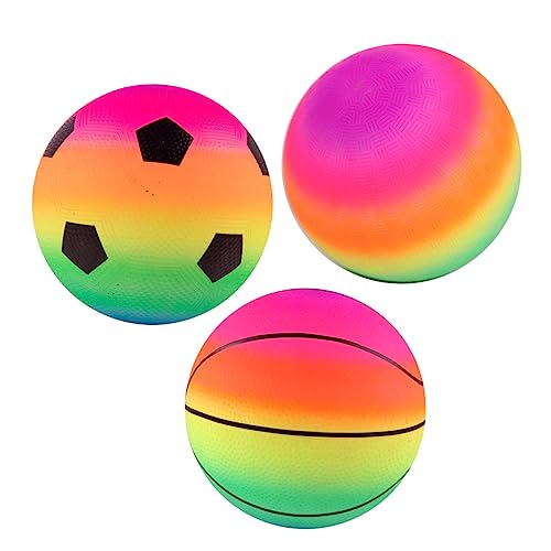 TOBBOMEY 3 Stück Teiliges Bunte Playground Bälle Weiche Hüpfbälle Basketball für Jungen und Mädchen Hand Auge Koordination und Feinmotorik TOBBOMEY 3 Stück Teiliges Bunte Playground Bälle Weiche Hüpfbälle Basketball für Jungen und Mädchen Hand Auge Koordination und Feinmotorik von TOBBOMEY