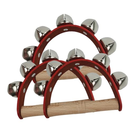 TOBBOMEY 3 Stück Teiliges Halbkreisförmiges Tamburin mit Handlichem Rasselglöckchen Leicht Tragbar Kinderfreundlich Lustiges Percussion Instrument für Musikspiele und Bandbegleitung TOBBOMEY 3 Stück Teiliges Halbkreisförmiges Tamburin mit Handlichem Rasselglöckchen Leicht Tragbar Kinderfreundlich Lustiges Percussion Instrument für Musikspiele und Bandbegleitung von TOBBOMEY