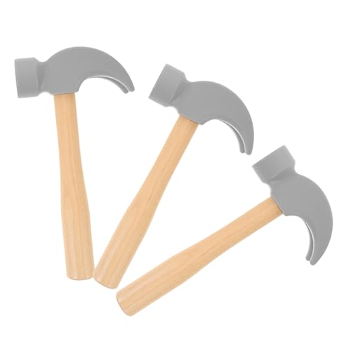 TOBBOMEY 3 Stück Teiliges Holzspielzeug Hammer Nachhaltiges Material Tragbar und Leicht Montessori Pounding Toy für Kleinkinder Fördert Soziales Spiel und Frühe Lernaktivitäten für von TOBBOMEY