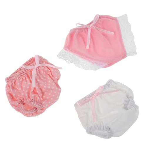 TOBBOMEY 3 Stück Teiliges Puppen Unterwäsche Set Wiederverwendbare Unterhosen für Puppenhaus Weicher Realistische Windelspielzeug Bekleidung Interaktives Rollenspiel TOBBOMEY 3 Stück Teiliges Puppen Unterwäsche Set Wiederverwendbare Unterhosen für Puppenhaus Weicher Realistische Windelspielzeug Bekleidung Interaktives Rollenspiel von TOBBOMEY