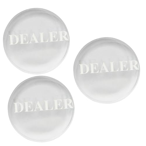 TOBBOMEY 3stücke Professioneller Dealer Button Für Poker Doppelseitig Langlebig Tragbar Für Spiele Im Freien Leicht Lesbar Unverzichtbares Zubehör Für Pokerabende TOBBOMEY 3stücke Professioneller Dealer Button Für Poker Doppelseitig Langlebig Tragbar Für Spiele Im Freien Leicht Lesbar Unverzichtbares Zubehör Für Pokerabende von TOBBOMEY