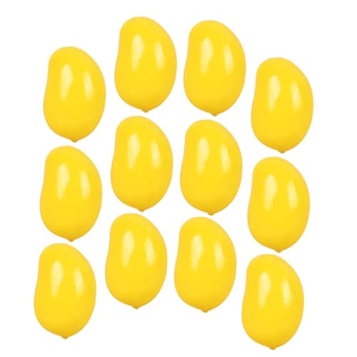 TOBBOMEY 30 Stück Mini Mango Spielzeug, Mini Mango , Künstliche Mangos, Miniatur Gefälschte Früchte, Mini Obstmodell, Layout Szenen , Faux Miniatur, Obstmodell, Miniaturen, Desktop von TOBBOMEY