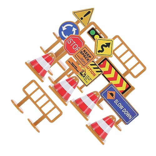 TOBBOMEY 30 Stück Straßenschild Modellspielzeug, Transport Partydekorationen, Bauschild Spielzeug, Straßenschilder, Barrikadenschild, Modell, Verkehrsschilder, Mini Spielzeug, Lustiges TOBBOMEY 30 Stück Straßenschild Modellspielzeug, Transport Partydekorationen, Bauschild Spielzeug, Straßenschilder, Barrikadenschild, Modell, Verkehrsschilder, Mini Spielzeug, Lustiges von TOBBOMEY