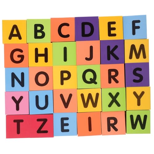 TOBBOMEY 30 Stück Teiliges Badespielzeug aus Eva Schaumstoff Bunte Buchstaben und Zahlen Weiche Lernblöcke für Kleinkinder Rutschfestes Badewannenspielzeug zur Spielerischen Alphabet und von TOBBOMEY