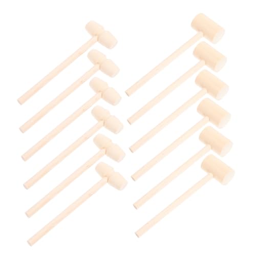 TOBBOMEY 30 Stück Teiliges Mini Holzhammer für Langlebiger Holzspielzeug Hammer Pädagogisches Klopfspielzeug für Kreative Rollenspiele Musikförderung und Motorische Entwicklung Naturfarben TOBBOMEY 30 Stück Teiliges Mini Holzhammer für Langlebiger Holzspielzeug Hammer Pädagogisches Klopfspielzeug für Kreative Rollenspiele Musikförderung und Motorische Entwicklung Naturfarben von TOBBOMEY