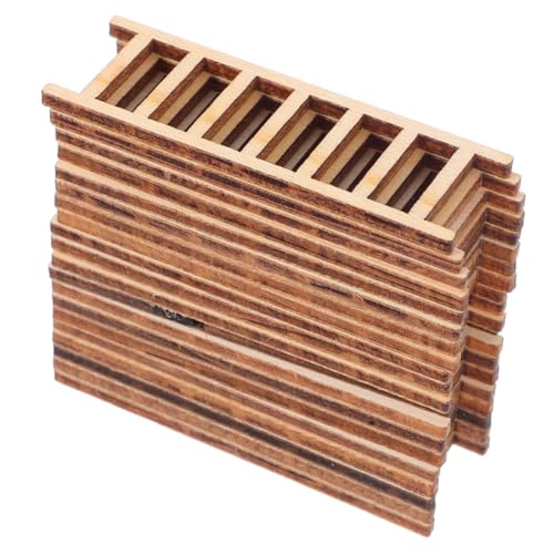 TOBBOMEY 30 Stück Teiliges Mini-holzleiter- Realistische Kleine Puppenhaus-treppenstufen Dekorative Miniatur-holzleiter für DIY Mikro-landschaften Bonsai-Dekoration und Puppenhausmöbel TOBBOMEY 30 Stück Teiliges Mini-holzleiter- Realistische Kleine Puppenhaus-treppenstufen Dekorative Miniatur-holzleiter für DIY Mikro-landschaften Bonsai-Dekoration und Puppenhausmöbel von TOBBOMEY