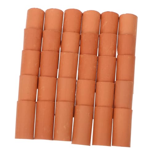TOBBOMEY 30 Stück Teiliges Miniatur Dachziegel Kleine Realistische Ziegelsteine für DIY Puppenhaus BAU Kreative Bastelprojekte Mini Dachziegel für Detailreiche Modelle von TOBBOMEY