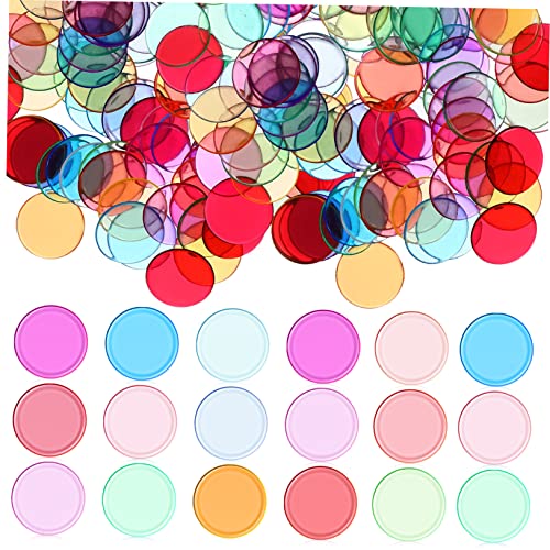 TOBBOMEY 300Stücke Bingo Chips Transparente Runde Kunststoffmarker für Bingo Spiele Zählspiele Klassenzimmer und Mehr Vielseitig Einsetzbar und Langlebig von TOBBOMEY