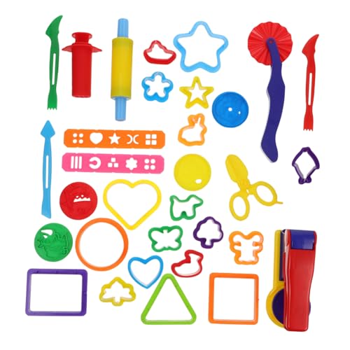 TOBBOMEY 32 Stück Teiliges DIY Plastilin Formen Bunte Knetmasse Kreative Bastelwerkzeuge Verschiedene Formen Feinmotorik und Fantasie TOBBOMEY 32 Stück Teiliges DIY Plastilin Formen Bunte Knetmasse Kreative Bastelwerkzeuge Verschiedene Formen Feinmotorik und Fantasie von TOBBOMEY