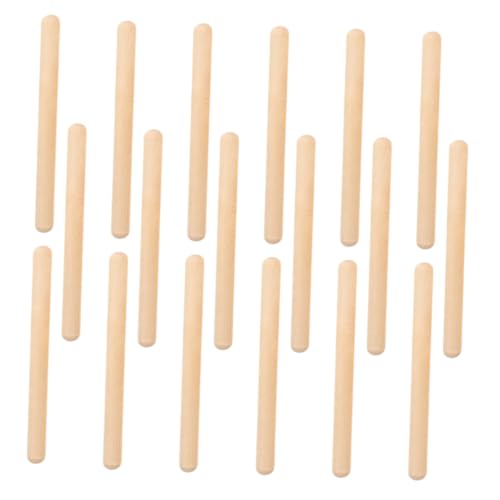 TOBBOMEY 32 Stück Teiliges Percussion Sticks aus Holz Rhythmische Schlaginstrumente für Einfache Handhabung Fördert Musikalisches Lernen und Kognitive Entwicklung Robust und Langlebig von TOBBOMEY