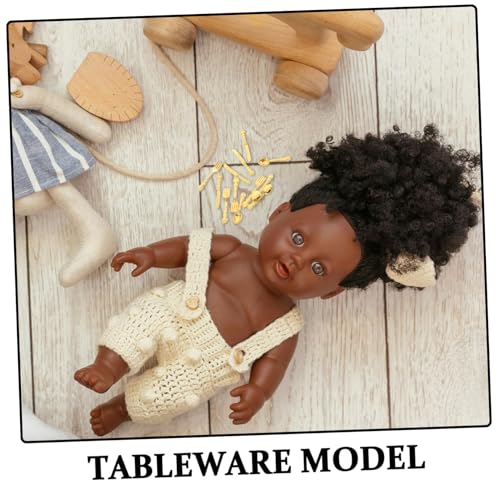 TOBBOMEY 36 Stück Besteck- und Gabelmodellzubehör Geschirr Küchenzubehör für Puppenstuben Miniaturküchenutensilien für Dollhouse Mini-Küchenutensilien Puppenstubensilber Legierung Golden von TOBBOMEY