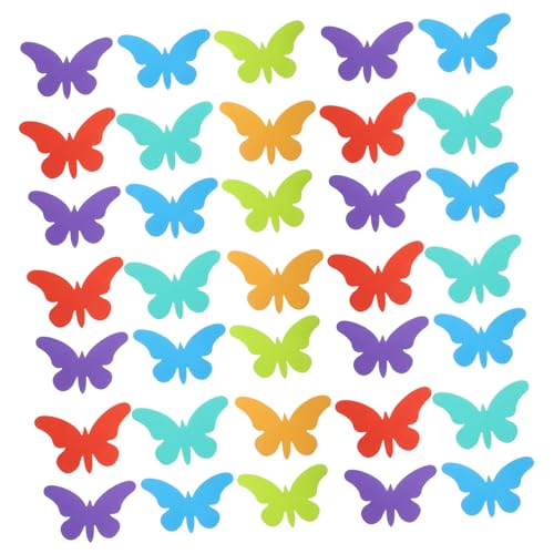 TOBBOMEY 36 Stück Teiliges Eva Schmetterling Bastelset Bunte Schmetterlings Deko aus Schaumstoff Robuste DIY Materialien für Kindergarten und Kreativprojekte Kreative Wand und Bulletin TOBBOMEY 36 Stück Teiliges Eva Schmetterling Bastelset Bunte Schmetterlings Deko aus Schaumstoff Robuste DIY Materialien für Kindergarten und Kreativprojekte Kreative Wand und Bulletin von TOBBOMEY