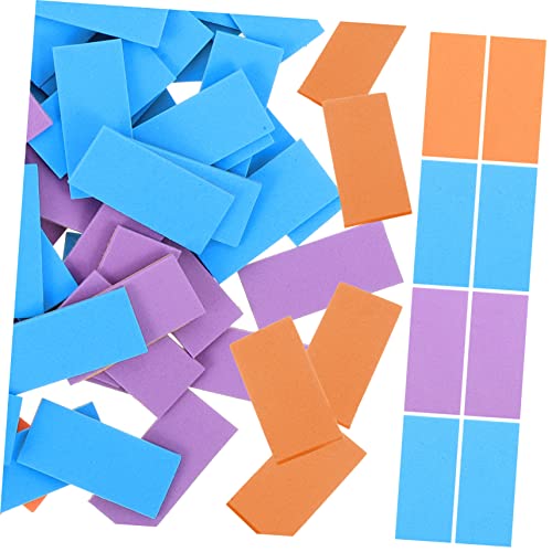 TOBBOMEY 3Er-Packungen Selbstklebende Eva Schaumstoff Sticker Bunte Mehrlagige Quadrataufkleber für DIY Bastelprojekte Klassenraum Dekoration Vielseitig für Glatte Oberflächen Wie Wand von TOBBOMEY