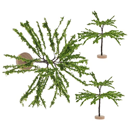 TOBBOMEY 3St Simulierter Minibaum Mini-Landschaftsbaummodell Mini-Bäume zum Basteln Modellbäume Mini-Baumspitze Zug Artificial Tree mikrolandschaft Mini-Pflanzendekor Bäume Plastik von TOBBOMEY