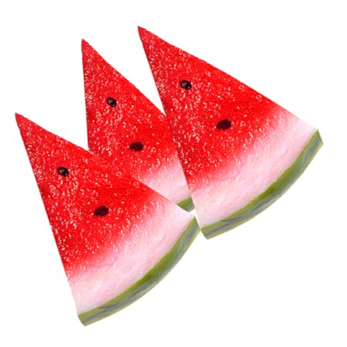TOBBOMEY 3st Simulierte Wassermelonenscheiben Wassermelonenstücke Künstliche Limetten Zitronendekor Gefälschte Limettenscheiben Obstschale Wassermelonenschneider Wassermelonenmodell Rot PVC TOBBOMEY 3st Simulierte Wassermelonenscheiben Wassermelonenstücke Künstliche Limetten Zitronendekor Gefälschte Limettenscheiben Obstschale Wassermelonenschneider Wassermelonenmodell Rot PVC von TOBBOMEY