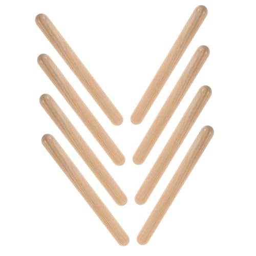 TOBBOMEY 4 Paar Percussion Musikstäbe, Holztrommelstöcke, Claves, Musikinstrument, Kindertrommelstöcke, Fitness Rhythmusstäbe, Holzrhythmusstäbe, Holzstabspielzeug, Holzstabspielzeug TOBBOMEY 4 Paar Percussion Musikstäbe, Holztrommelstöcke, Claves, Musikinstrument, Kindertrommelstöcke, Fitness Rhythmusstäbe, Holzrhythmusstäbe, Holzstabspielzeug, Holzstabspielzeug von TOBBOMEY