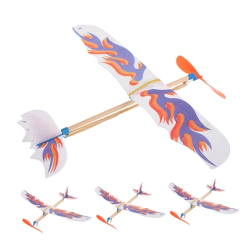 TOBBOMEY 4 Stück DIY Gleitflugzeug Modellspielzeug für Jungen und Kreatives Bastelset für Drinnen und Draußen Fördert Koordination und Spaß TOBBOMEY 4 Stück DIY Gleitflugzeug Modellspielzeug für Jungen und Kreatives Bastelset für Drinnen und Draußen Fördert Koordination und Spaß von TOBBOMEY