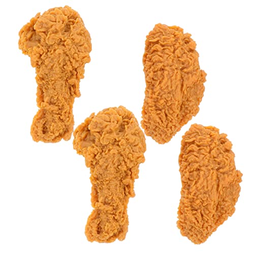 TOBBOMEY 4 Stück Fake Food Modelle Realistische Hühnerflügel Hähnchenbeine aus PVC für Dekoration und Fotografie für Supermärkte Snackbars und Mehr TOBBOMEY 4 Stück Fake Food Modelle Realistische Hühnerflügel Hähnchenbeine aus PVC für Dekoration und Fotografie für Supermärkte Snackbars und Mehr von TOBBOMEY