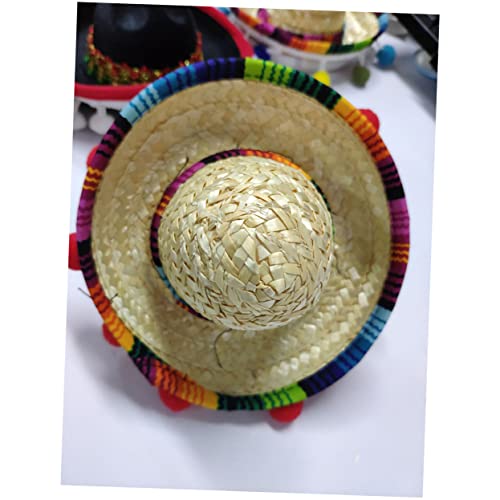 TOBBOMEY Mexikanische Themenparty-kostüme 4-teilige Mini-sombrero-haarreifen Für Festival-auftritte TOBBOMEY Mexikanische Themenparty-kostüme 4-teilige Mini-sombrero-haarreifen Für Festival-auftritte von TOBBOMEY