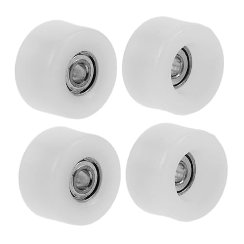 TOBBOMEY 4 Stück Finger Skateboard Räder mit Lagern Wiederverwendbare Skateboard Teile Praktische und Einfach Installierbare Räder für Optimale von TOBBOMEY