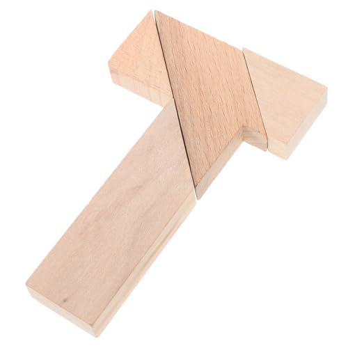 TOBBOMEY 4 Stück Holz T Puzzle Teiliges Denkspielzeug für Erwachsene Intelligenzspielzeug Räumlichem Denken und Kreativität TOBBOMEY 4 Stück Holz T Puzzle Teiliges Denkspielzeug für Erwachsene Intelligenzspielzeug Räumlichem Denken und Kreativität von TOBBOMEY