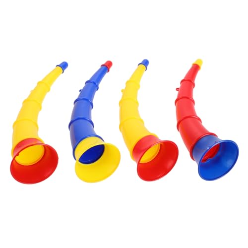TOBBOMEY 4 Stück Hornspielzeug, Musikalisches Lernspielzeug, Schulparty Zubehör, Trompeten Geräuschmacher, Jubelhorn, Lauter Ton, Fußballhorn, Kunststoff Trompete, Kinder TOBBOMEY 4 Stück Hornspielzeug, Musikalisches Lernspielzeug, Schulparty Zubehör, Trompeten Geräuschmacher, Jubelhorn, Lauter Ton, Fußballhorn, Kunststoff Trompete, Kinder von TOBBOMEY