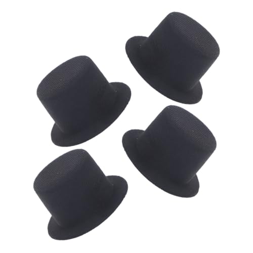 TOBBOMEY 4 Stück Mini Top Hats Hüte für DIY Bastelprojekte Partydekoration Fotografie und Puppen Leicht Bequem und Vielseitig Einsetzbar TOBBOMEY 4 Stück Mini Top Hats Hüte für DIY Bastelprojekte Partydekoration Fotografie und Puppen Leicht Bequem und Vielseitig Einsetzbar von TOBBOMEY