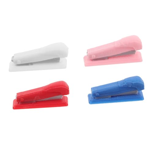 TOBBOMEY 4 Stück Miniatur Hefter für Puppenhaus Realistisch Detailliert Langlebig Metallmodell Tragbar und Kompakt Puppenhaus Büro deko in Weiß Blau Rot TOBBOMEY 4 Stück Miniatur Hefter für Puppenhaus Realistisch Detailliert Langlebig Metallmodell Tragbar und Kompakt Puppenhaus Büro deko in Weiß Blau Rot von TOBBOMEY