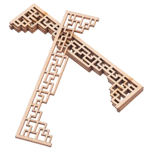 TOBBOMEY 4 Stück Miniatur Holz Applikationen Chinesischer Architektonischer Aufsatz Holzleisten für Möbel DIY Sandtisch Dekoration Puppenhaus Modellbau Zubehör TOBBOMEY 4 Stück Miniatur Holz Applikationen Chinesischer Architektonischer Aufsatz Holzleisten für Möbel DIY Sandtisch Dekoration Puppenhaus Modellbau Zubehör von TOBBOMEY