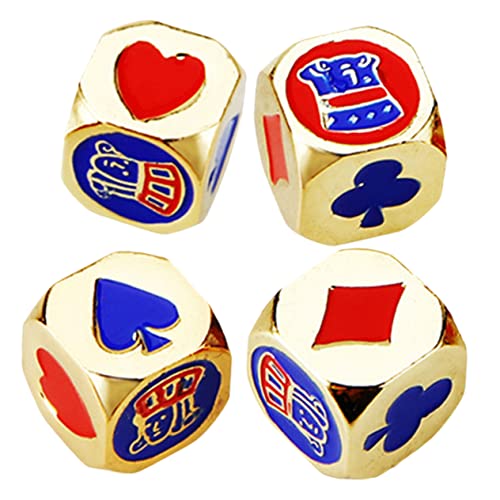 TOBBOMEY Würfelspielzeug Metall Pokerwürfel Würfel für Hochzeitsparty Fügen Sie Ihrem Karneval Spaß Hinzu TOBBOMEY Würfelspielzeug Metall Pokerwürfel Würfel für Hochzeitsparty Fügen Sie Ihrem Karneval Spaß Hinzu von TOBBOMEY