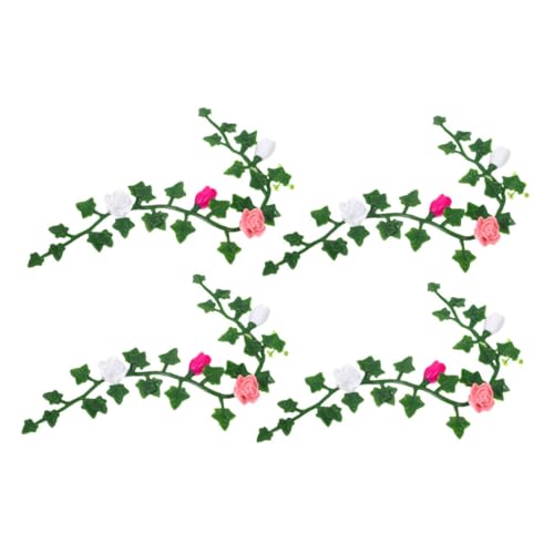 TOBBOMEY Miniatur-gartendekoration Für Puppenhäuser – 4 Lebensechte Blumenranken Künstliche Rosen Und Zubehör TOBBOMEY Miniatur-gartendekoration Für Puppenhäuser – 4 Lebensechte Blumenranken Künstliche Rosen Und Zubehör von TOBBOMEY