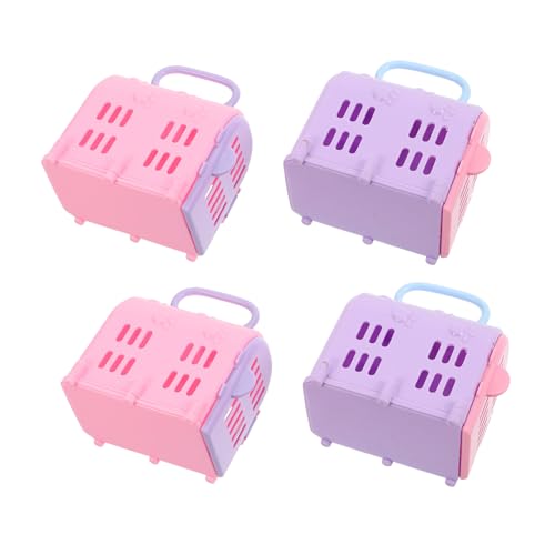 TOBBOMEY 4 Stück Puppenhaus Hundekiste Puppenhaus Haustier Reisekäfig Puppenhaus Miniatur Haustierträger Rollenspiel Tierträger Miniatur Haustier Reiseträger Winziger Haustierträger TOBBOMEY 4 Stück Puppenhaus Hundekiste Puppenhaus Haustier Reisekäfig Puppenhaus Miniatur Haustierträger Rollenspiel Tierträger Miniatur Haustier Reiseträger Winziger Haustierträger von TOBBOMEY