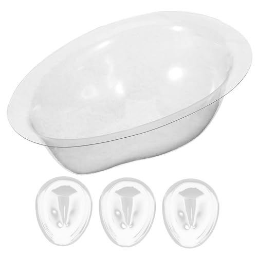 TOBBOMEY 4stücke Teiliges Transparente Puppenschutzmasken Aus Kunststoff Gesichtsabdeckungen Für Puppen Für Make-up-Schutz Und -projekte Langlebig Und Praktisch von TOBBOMEY