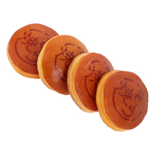 TOBBOMEY 4 Stück Realistische Japanische Dorayaki Nachbildung Dekorations und Fotorequisiten für Restaurant und Veranstaltungen Hellbraun TOBBOMEY 4 Stück Realistische Japanische Dorayaki Nachbildung Dekorations und Fotorequisiten für Restaurant und Veranstaltungen Hellbraun von TOBBOMEY