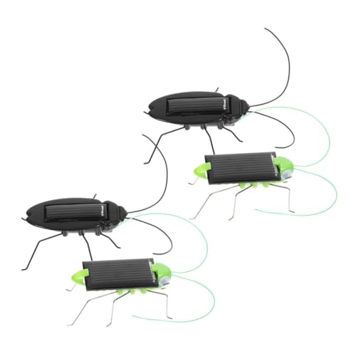 TOBBOMEY 4 Stück Realistische Solarbetriebene Insekten: Simulation Von Heuschrecken- Und Kakerlakenspielzeug – Solar-insektenmodelle Für Wissenschaftliche Experimente TOBBOMEY 4 Stück Realistische Solarbetriebene Insekten: Simulation Von Heuschrecken- Und Kakerlakenspielzeug – Solar-insektenmodelle Für Wissenschaftliche Experimente von TOBBOMEY