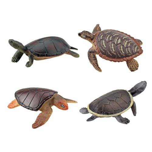 TOBBOMEY 4 Stück Schildkrötenmodell Spielzeug, Schreibtisch Schildkrötenspielzeug, Dekorative Schildkrötenstatue, Realistische Schildkröte, Landschildkrötenspielzeug, Schildkrötenfiguren, TOBBOMEY 4 Stück Schildkrötenmodell Spielzeug, Schreibtisch Schildkrötenspielzeug, Dekorative Schildkrötenstatue, Realistische Schildkröte, Landschildkrötenspielzeug, Schildkrötenfiguren, von TOBBOMEY